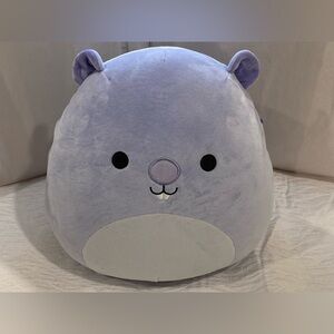 Squishmallows JAVARI the Groundhog Purple Stuffed Animal 12" Soft Plush Toy Used